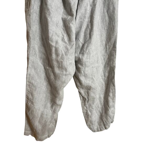 J. Jill Purejill Elements 100% Linen Pull-On Pants Grey Relaxed Womans 2X - Picture 3 of 8